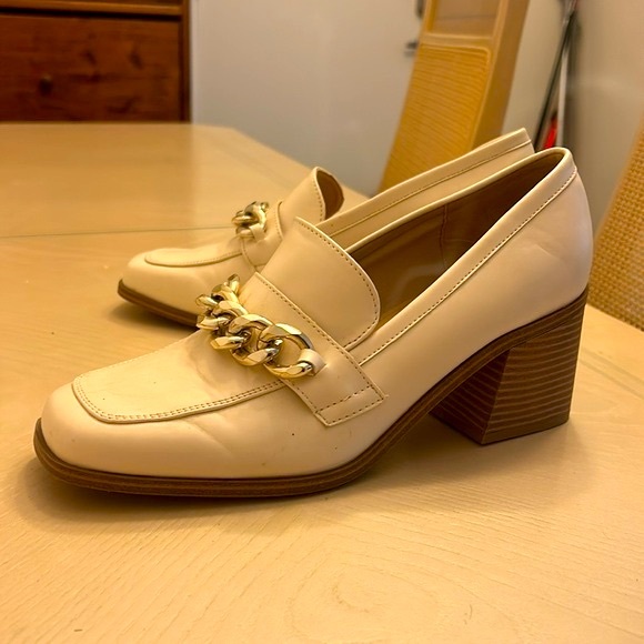 Nine West Shoes - 🛍️$3 IN A BUNDLE🛍️⛓️‍💥Nine West Vegan Leather Block Heels